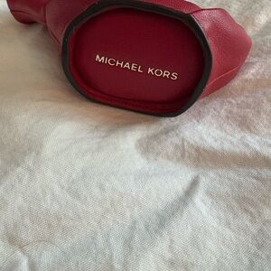 Michael Kors Cherry Red Leather Handbag